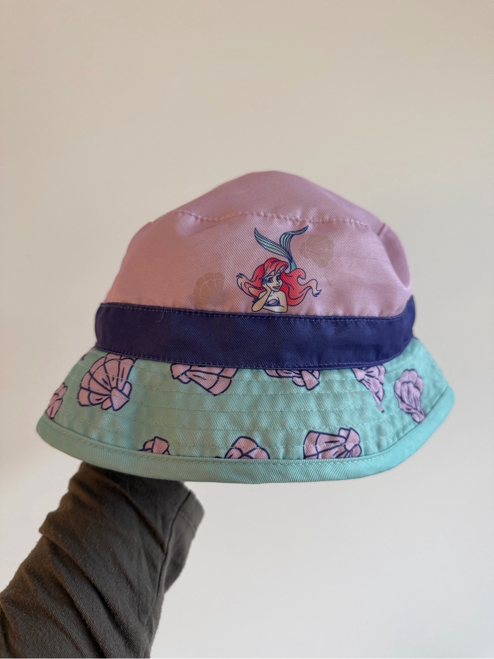 Disney Princess Ariel The Little Mermaid Reversible Toddler Bucket Sun Swim Hat
